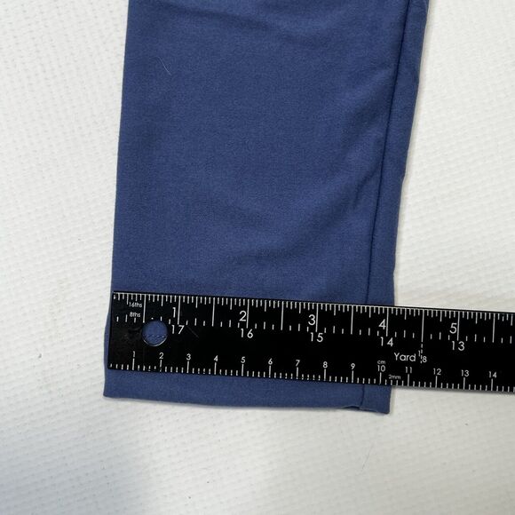 LuLaRoe Women's One Size Leggings Solid Smokey Blue Comfort Pants Stretch - Picture 7 of 8